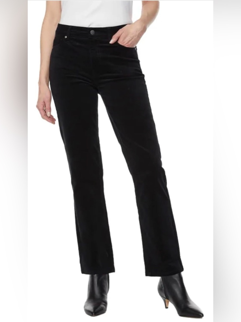 Buffalo David Bitton Stretch Straight Leg Corduroy Pants Black Women’s 6/28 NWT